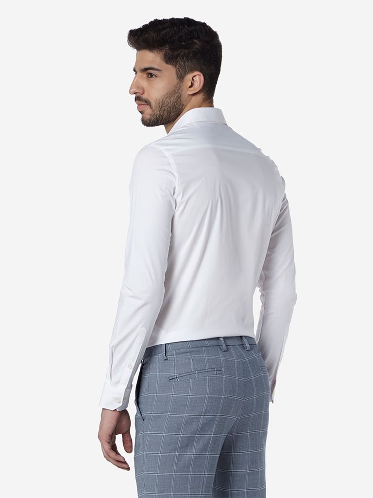 WES Formals White Ultra-Slim Fit Shirt