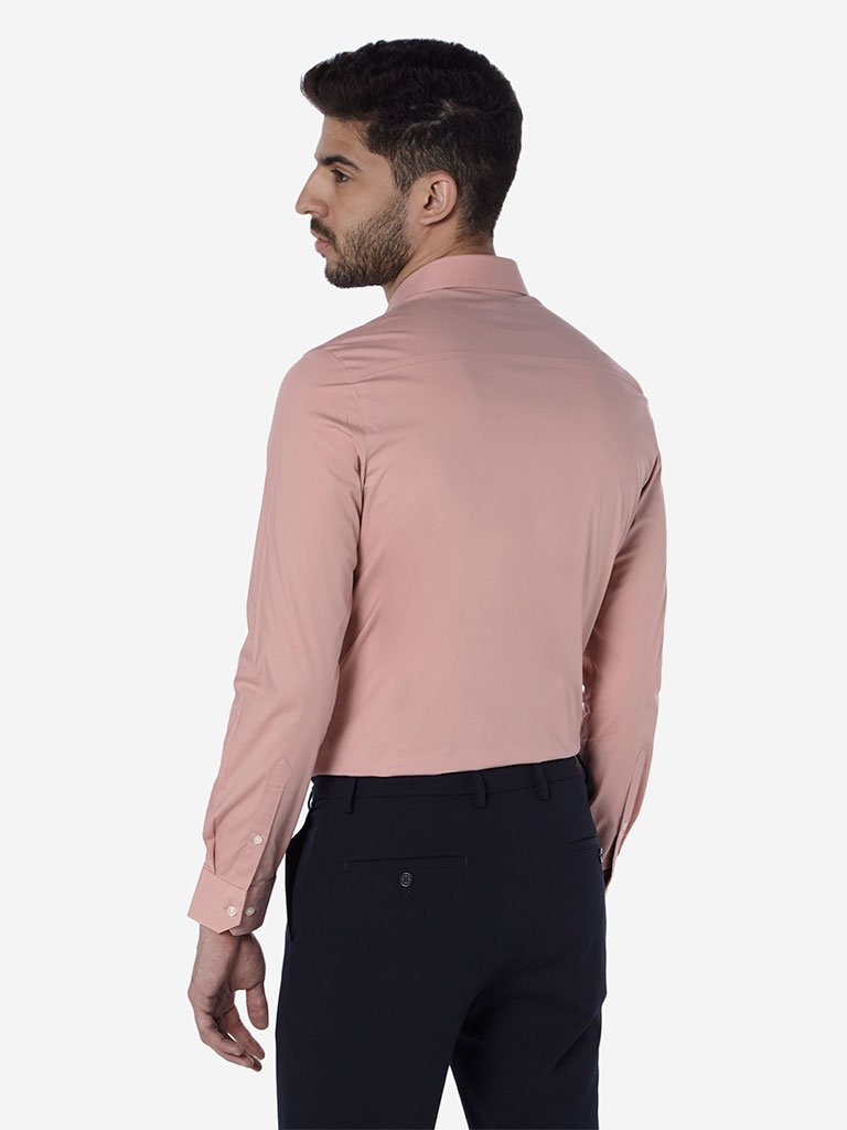 WES Formals Blush Pink Ultra-Slim Fit Shirt