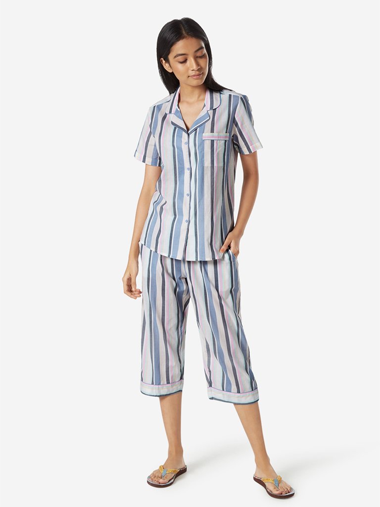 Wunderlove Multicoloured Shirt And Capris Set