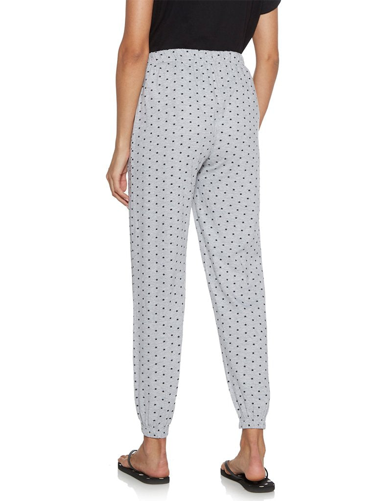 Wunderlove Grey Melange Star Patterned Pyjamas