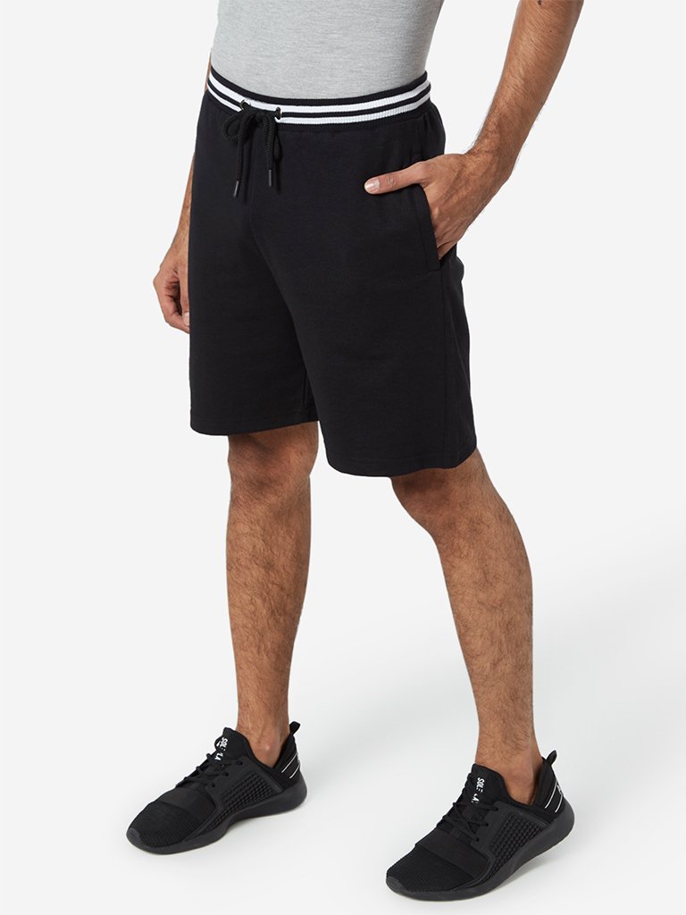 Studiofit Black Slim-Fit Shorts