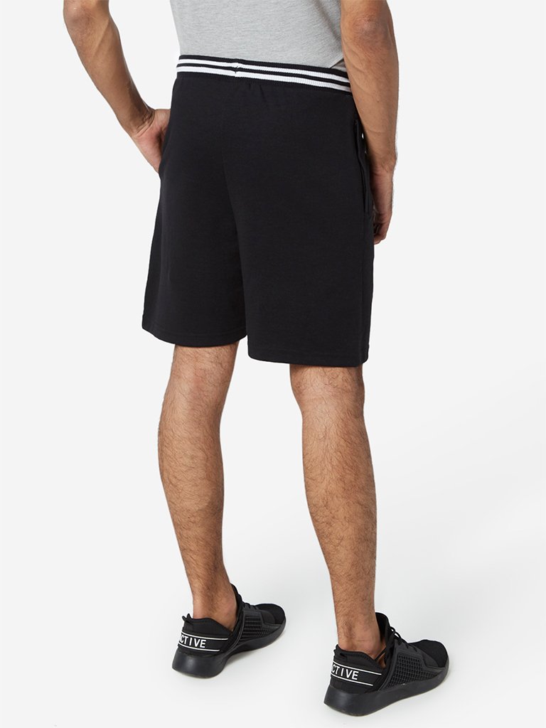 Studiofit Black Slim-Fit Shorts
