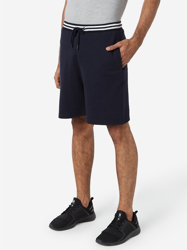Studiofit Navy Slim-Fit Shorts