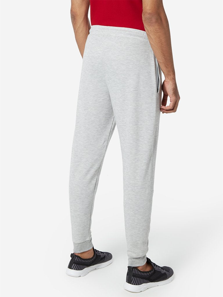 Studiofit Grey Melange Regular Fit Joggers