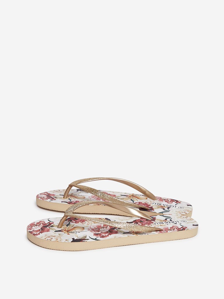 LUNA BLU Multicolour Floral Flip-Flops