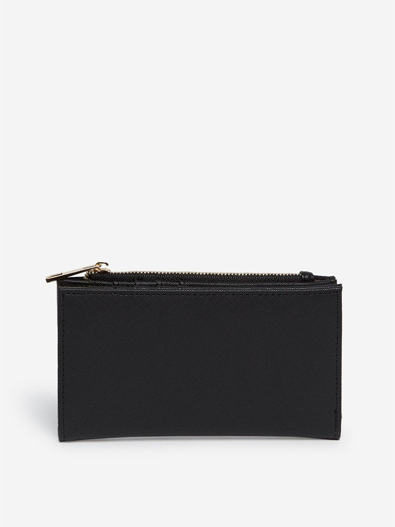 LOV Black Faux Leather Wallet