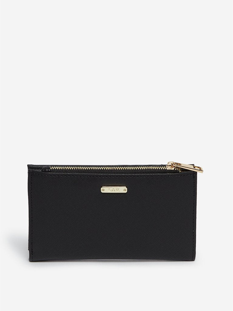LOV Black Faux Leather Wallet