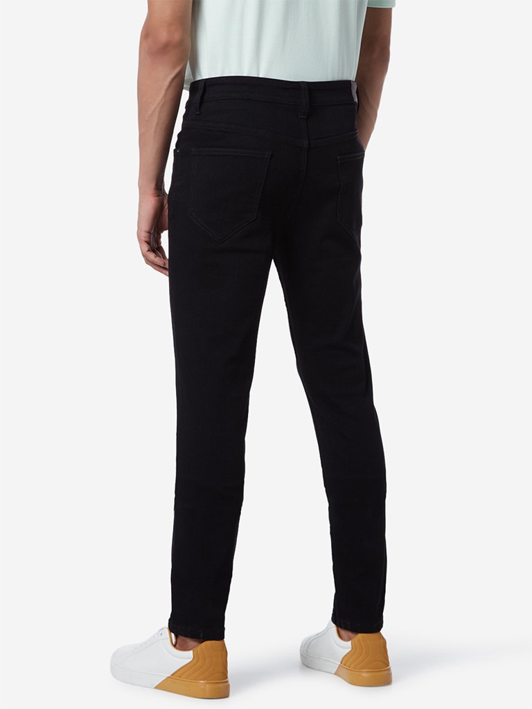 WES Casuals Black Slim Fit Jeans