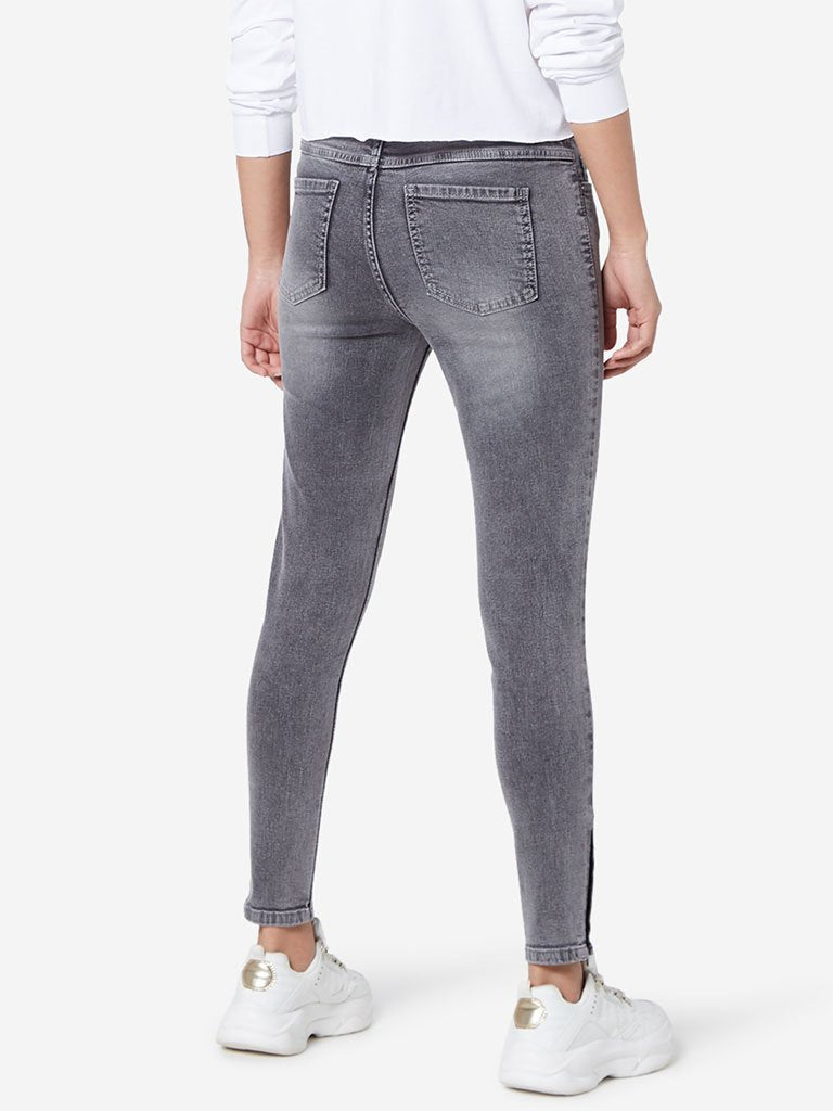 Nuon Grey Melange Skinny Jeans