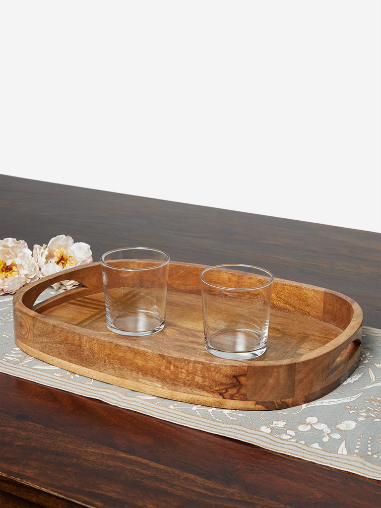 Westside Home Brown Wooden Tray