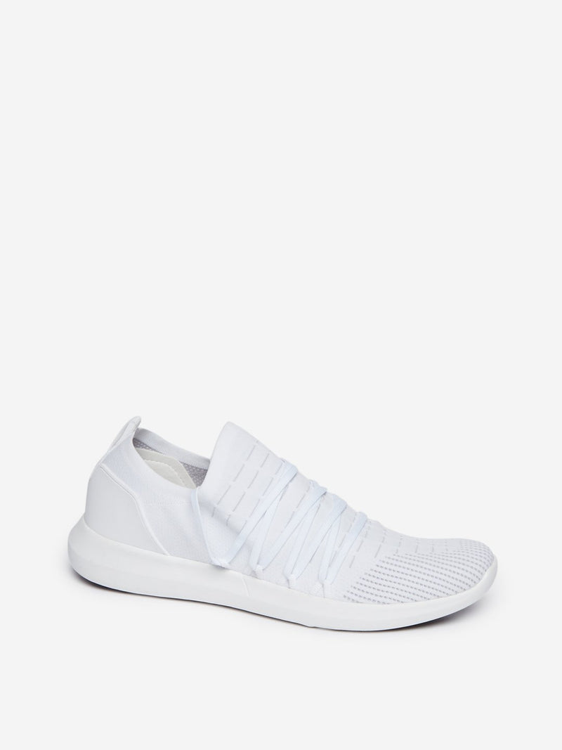 SOLEPLAY White Lace Pattern Sneakers