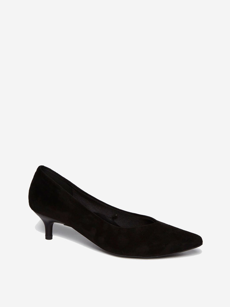 LUNA BLU Black Suede Pointed Pumps