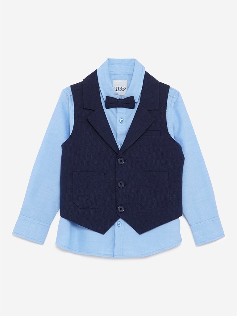 HOP Kids Navy Malcolm Shirt Set