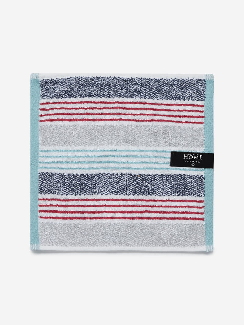 Westside Home Multicolour Striped Face Towels Set of Two