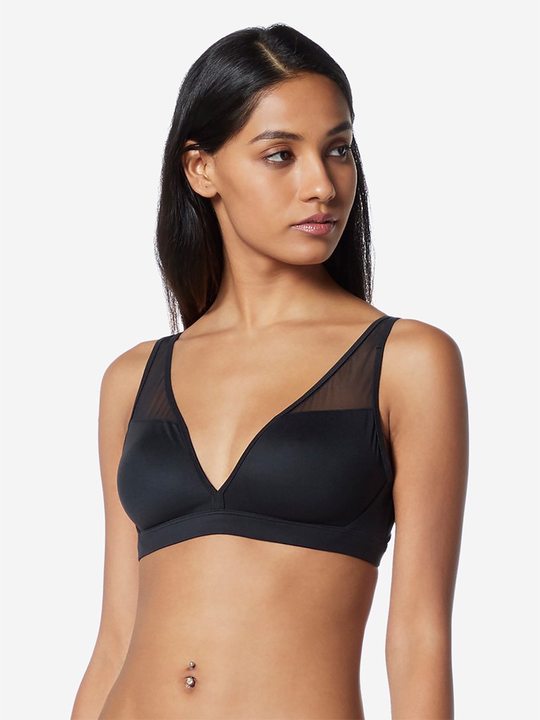 Wunderlove Black Supersoft Non-Padded Bra