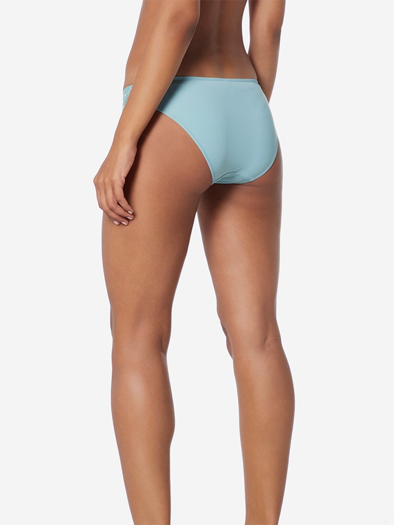 Wunderlove Sage Green Lace Hi-Leg Alexa Briefs