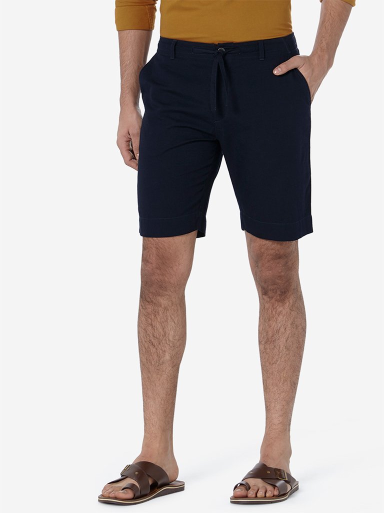 ETA Navy Slim Fit Shorts
