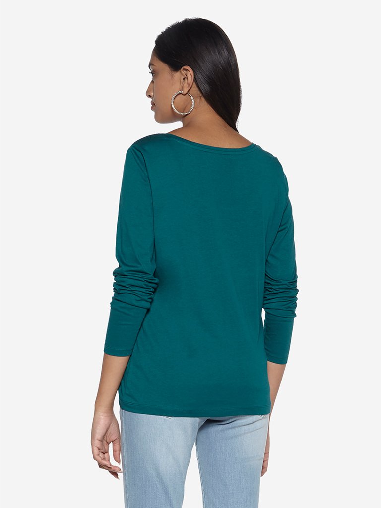 LOV Teal Pure Cotton Chelsea T-Shirt