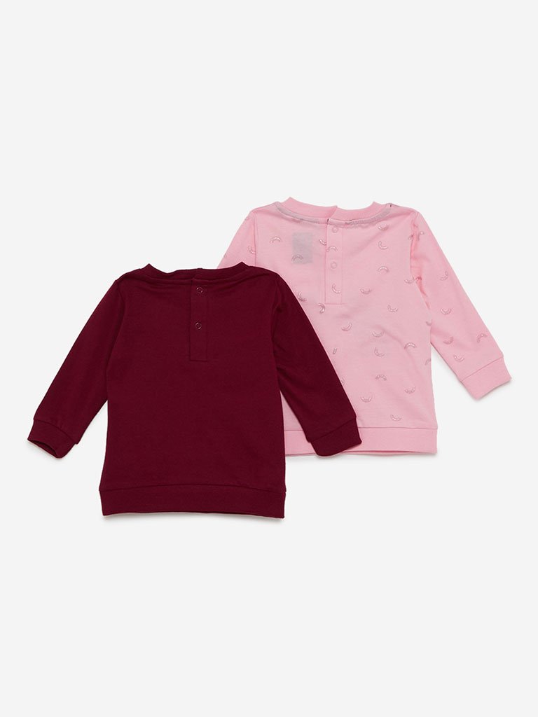 Baby HOP Light Pink SweaT-Shirt Set of Two