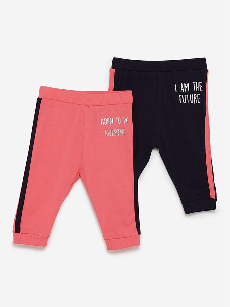 Baby HOP Pink Joggers Set of Two