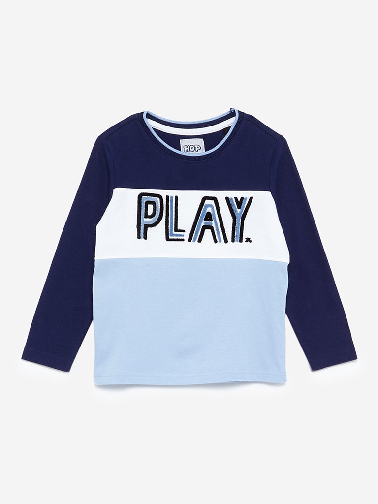 HOP Kids White Velveteen T-Shirt