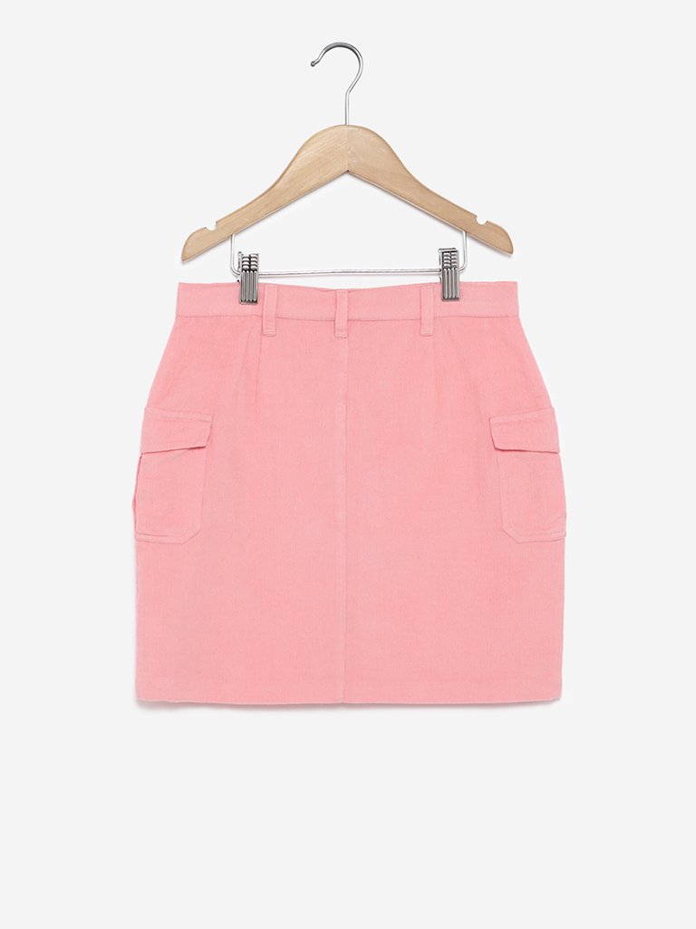Y&F Kids Blush Pink Corduroy Skirt