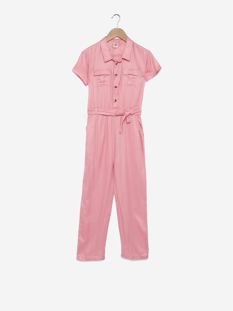 Y&F Kids Blush Pink Jumpsuit