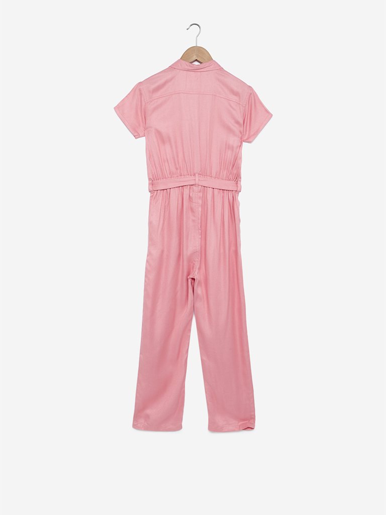 Y&F Kids Blush Pink Jumpsuit