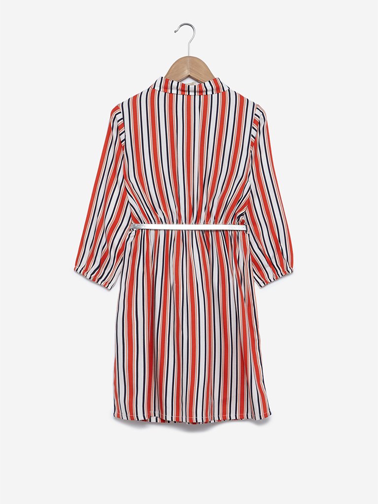 Y&F Kids Multicolour Jessie Shirtdress With Belt