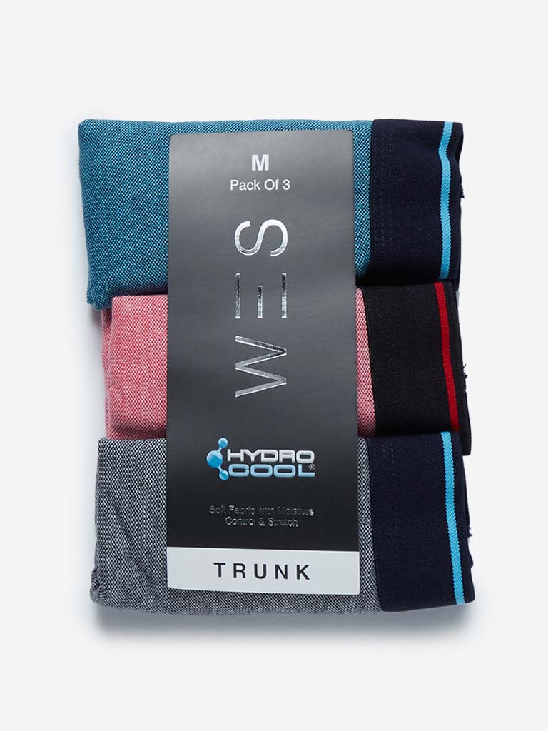 WES Lounge Teal Hydro Cool Trunks Pack of Three