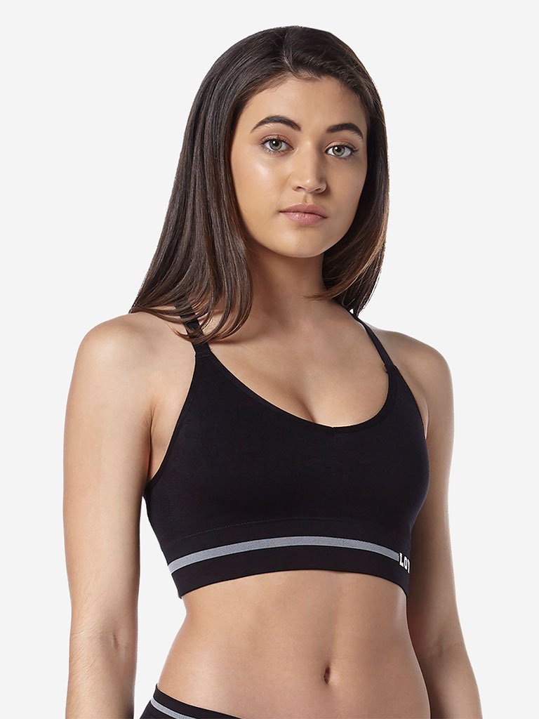 Wunderlove Black Sports Bra