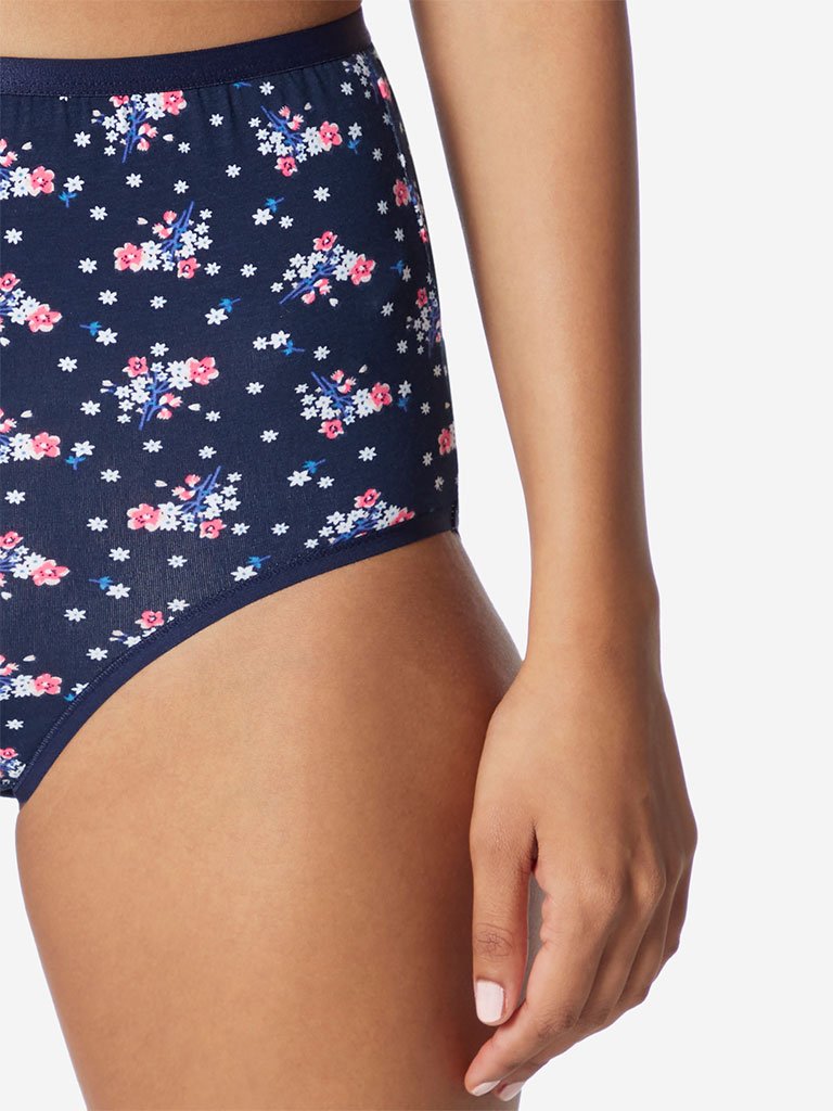 Wunderlove Navy Full Briefs Pack Of Three