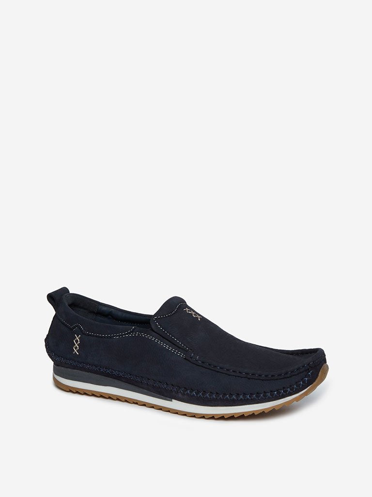 SOLEPLAY Navy Embroidered Loafers