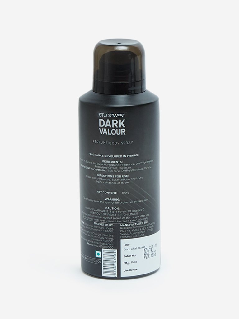 Studiowest Dark Valour Perfume Body Spray For Men, 100g