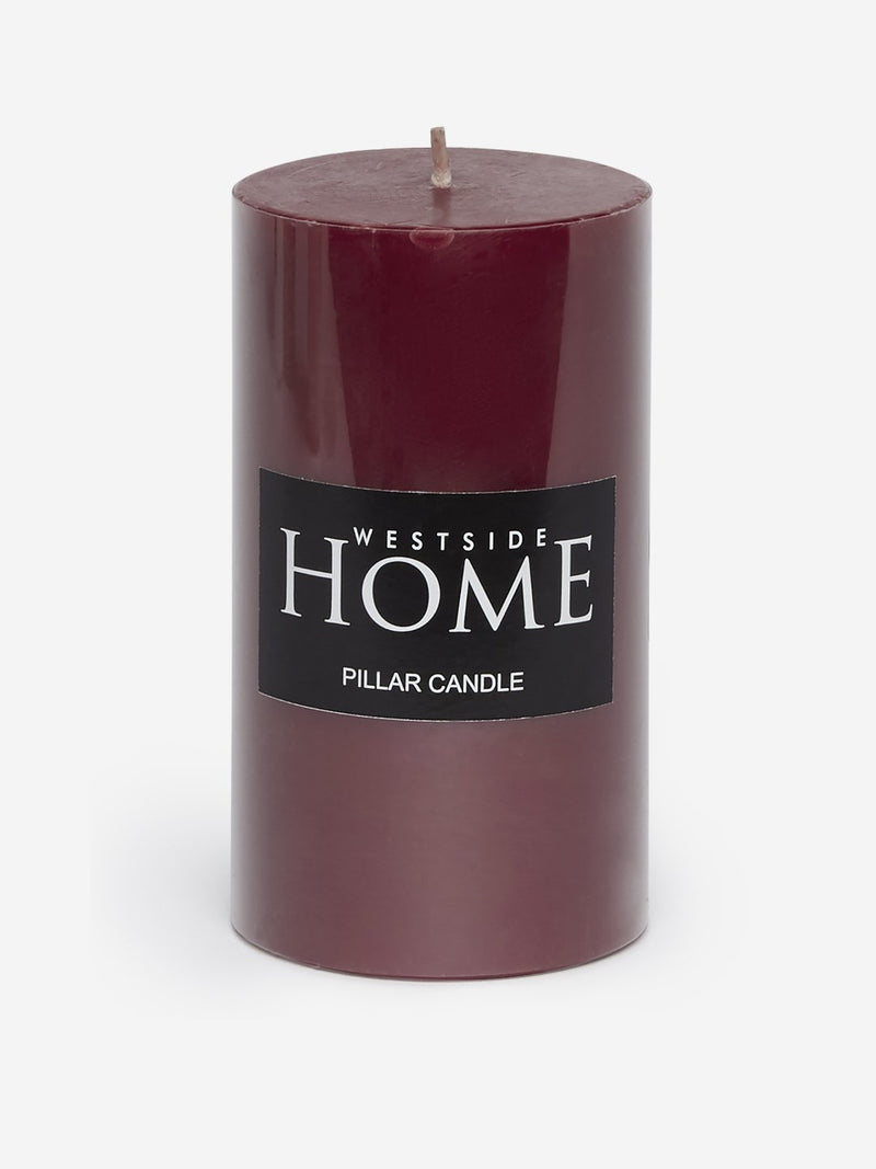 Westside Home Burgundy Pillar Candle