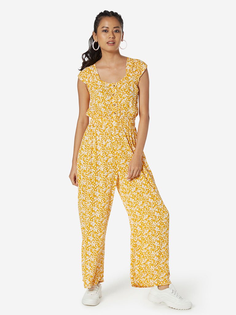 Nuon Mustard Rocher Jumpsuit