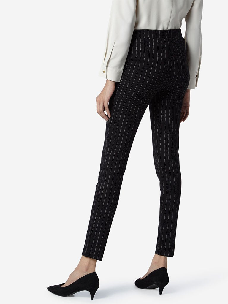 Wardrobe Black Striped Athena Pointe Pants