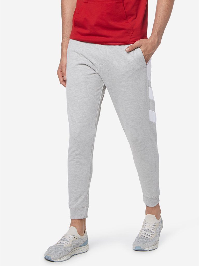 Studiofit Grey Melange Slim Fit Joggers