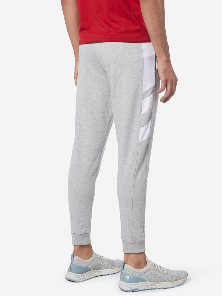 Studiofit Grey Melange Slim Fit Joggers