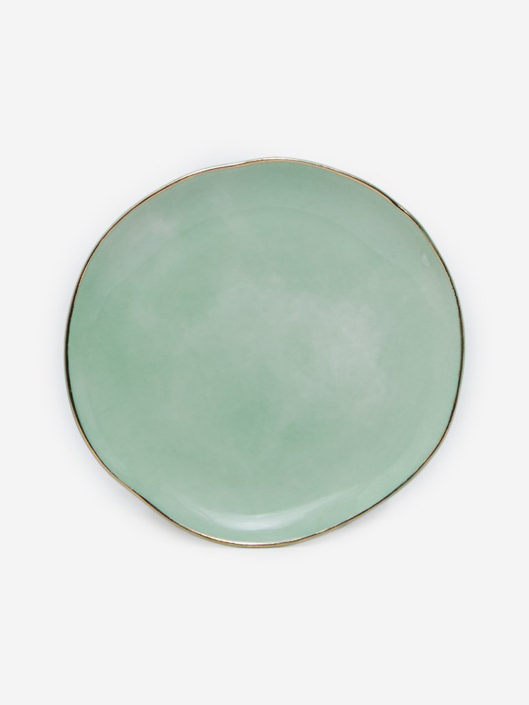 Westside Home Green Appetizer Plate