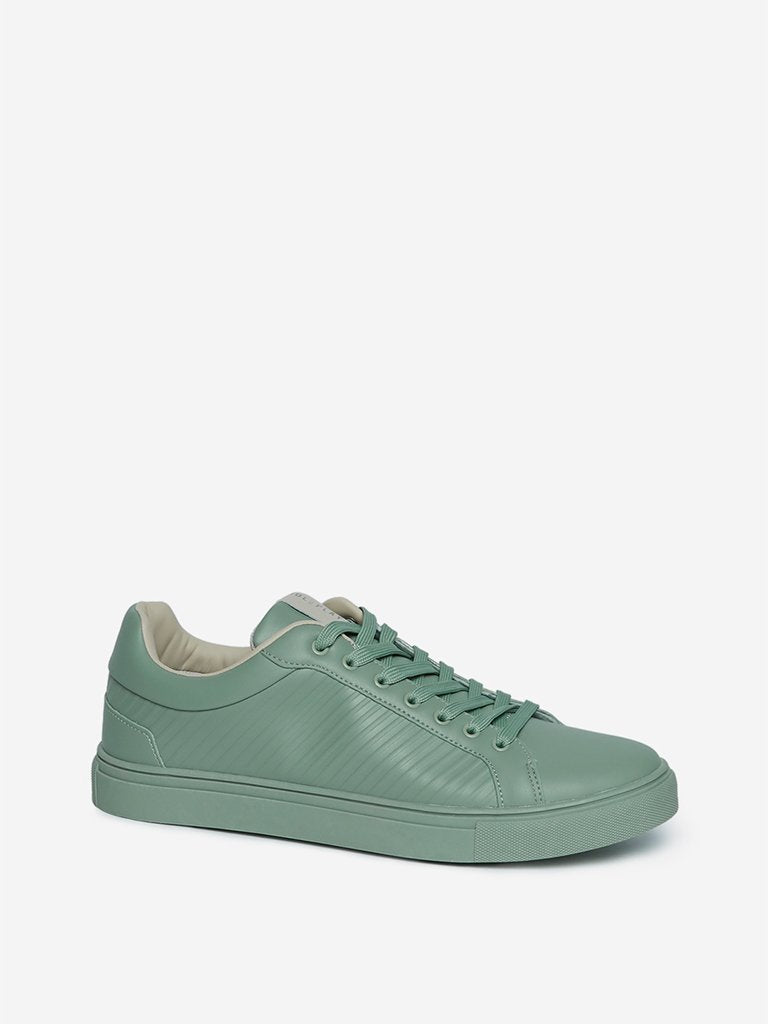 SOLEPLAY Sage Green Lace-Up Sneakers