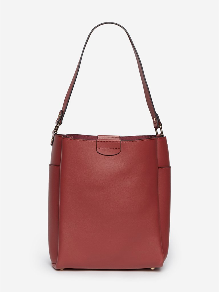 LOV Dark Brown Alice Hobo Bag With Pouch