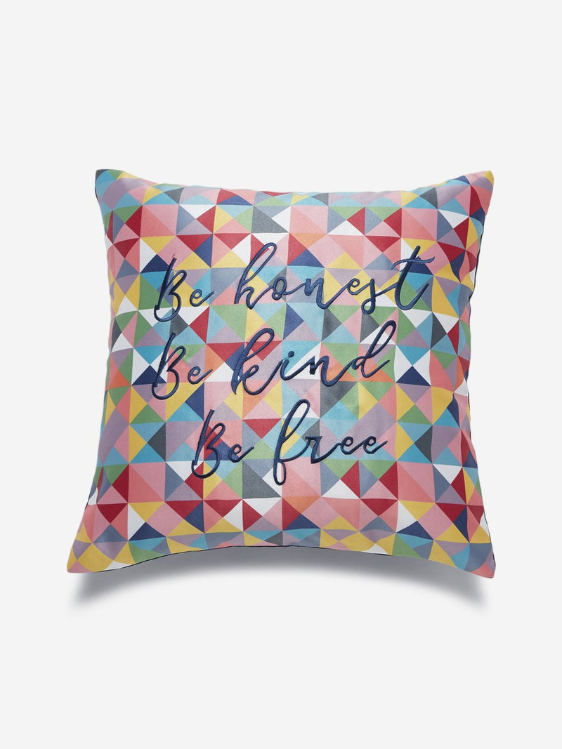 Westside Home Multicolour Geometrical Print Cushion Cover