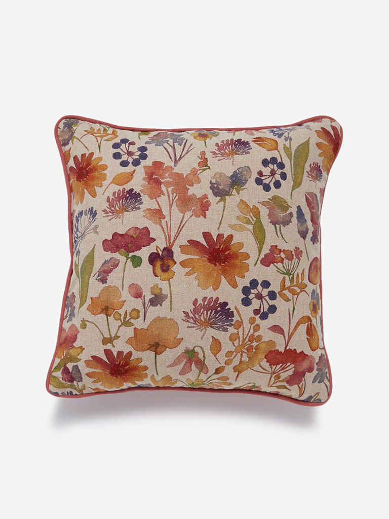 Westside Home Multicolour Floral Printed Cushion Cover