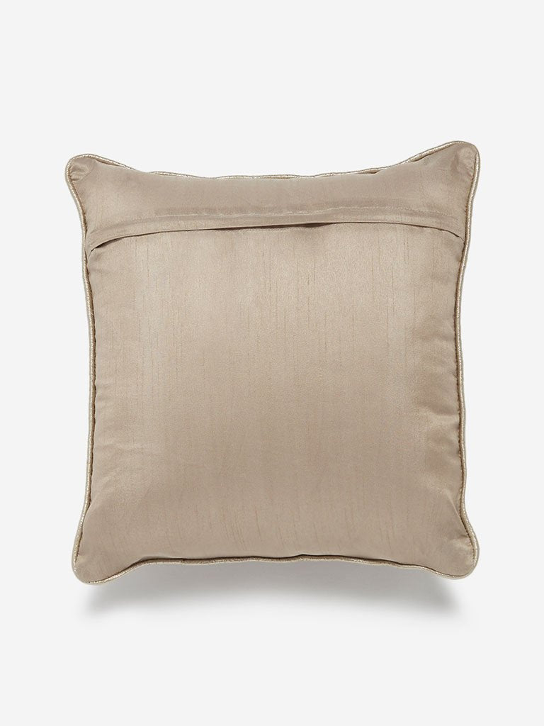 Westside Home Taupe Sequinned Cushion Cover