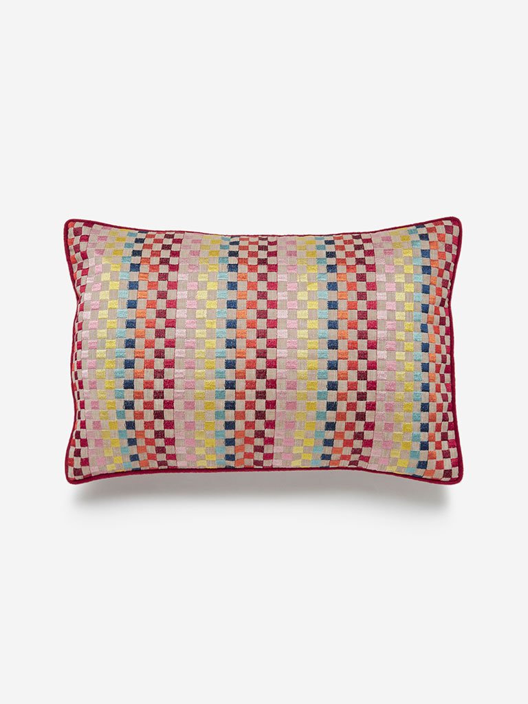 Westside Home Multicolour Embroidered Cushion Cover