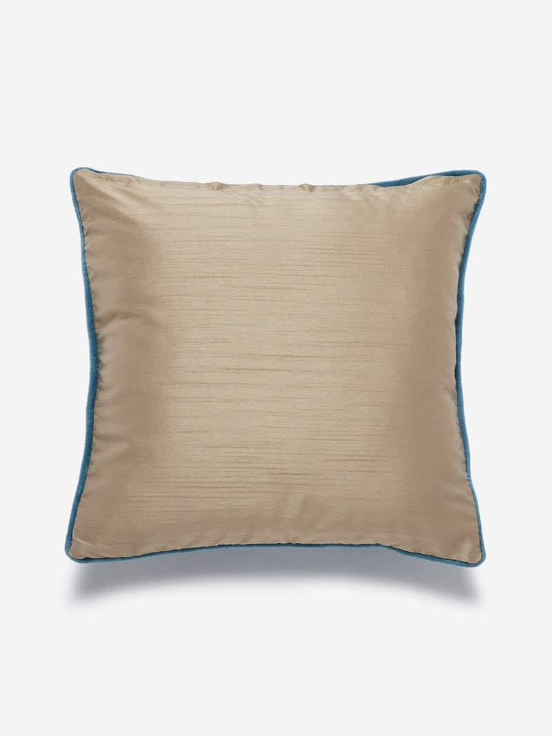 Westside Home Blue Leaf Print Cushion Cover