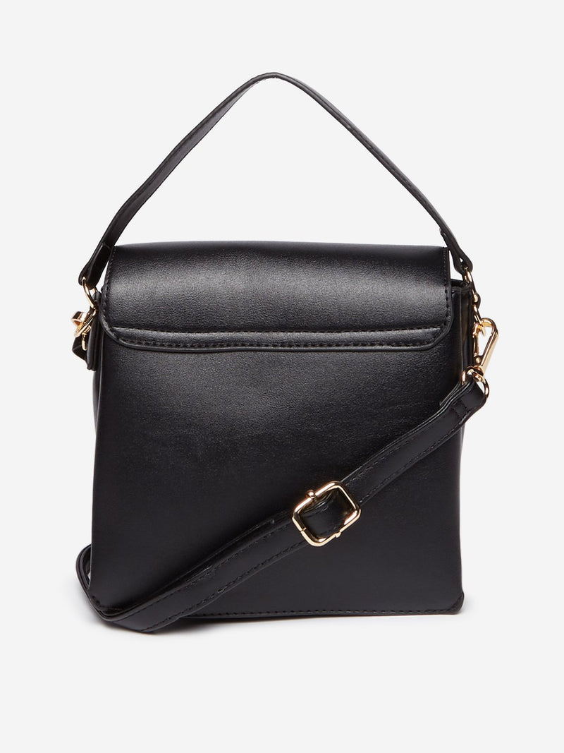 LOV Black Mini-Tote Bag