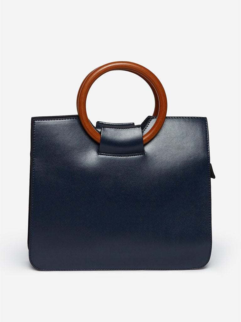 LOV Navy Paula Tote Bag