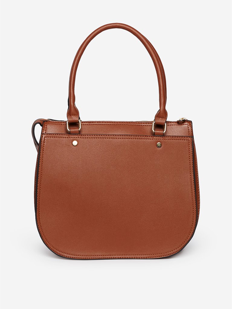 LOV Tan Satchel Bag